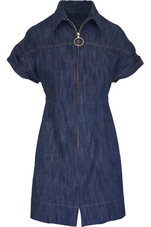 AKRIS Denim mini dress