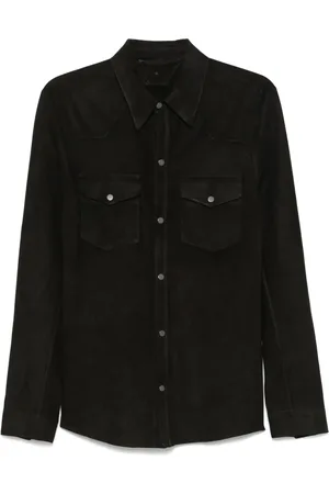 SALVATORE SANTORO Suede shirt jacket