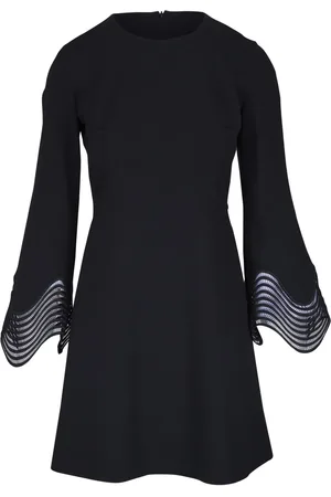 AKRIS Wavy-cuff mini dress