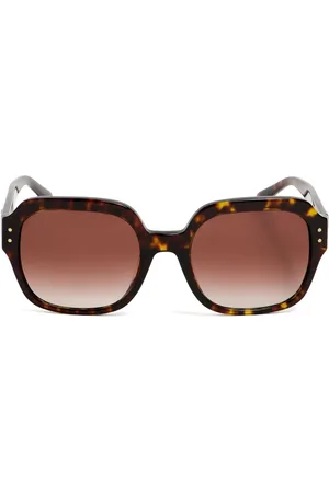 Tory Burch Logo-plaque oversize-frame sunglasses