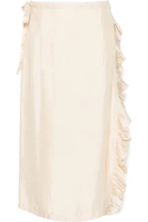 Aspesi Wrap-design midi skirt