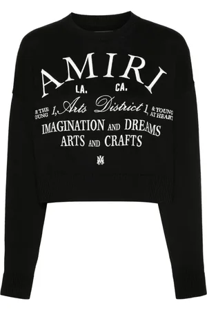 AMIRI Logo-embroidered cotton jumper