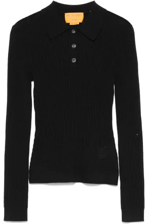 Guest In Residence Shrunken cashmere polo top