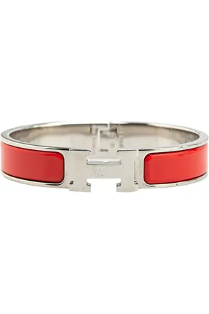 Hermès 2013 Narrow Enamel Clic H Bracelet PM costume bracelet