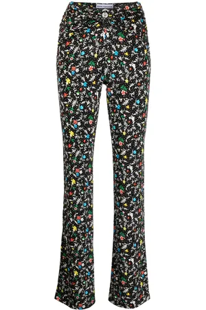 Paco rabanne High-waist straight-leg trousers