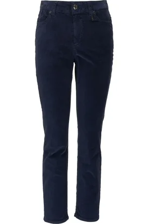 Bogner Logo-appliqué velvet trousers