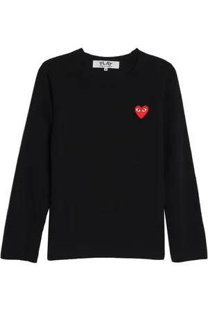 Comme des Garçons Logo-patch cotton jumper