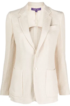 Ralph Lauren Hailey basket-weave blazer