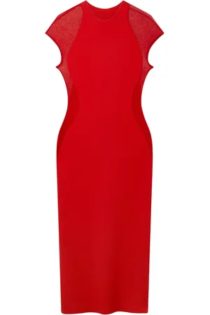 Stella McCartney Lace-panel midi dress