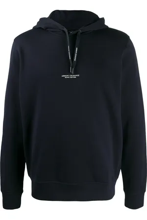 Armani Exchange Logo drawstring hoodie