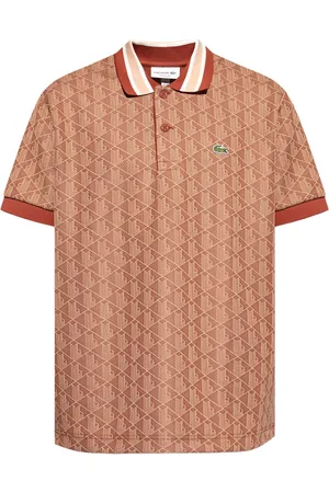 Lacoste Monogram-jacquard polo shirt