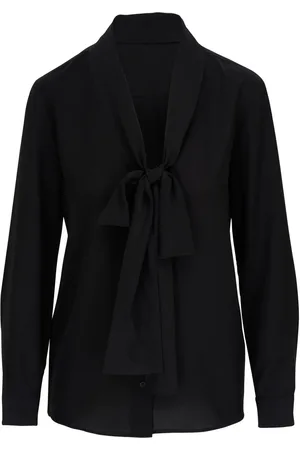 NILI LOTAN Angelique tie-neck silk blouse