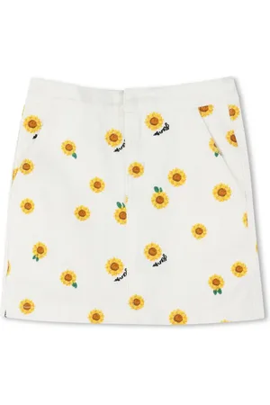 Kenzo Floral-embroidered skirt