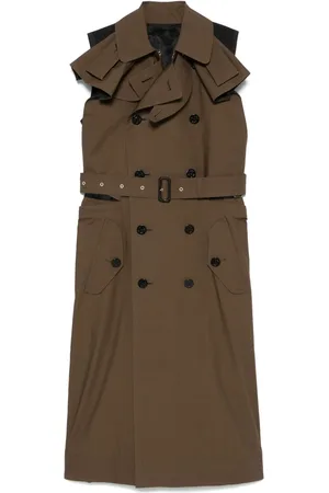 SACAI Trench midi dress