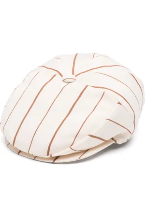 COLORICHIARI Striped baker boy cap