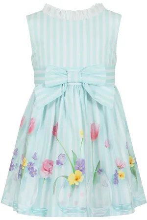 Lapin House Striped floral-print dress