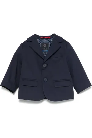 FAY Gabardine-weave blazer