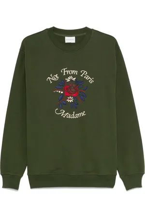 Drôle de Monsieur Le Sweatshirt Slogan Fleurs sweatshirt