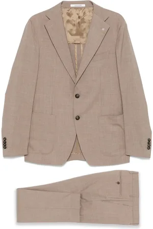 TAGLIATORE Mélange-effect suit