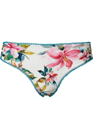 Twin-Set Floral-print Brazilian bikini bottoms