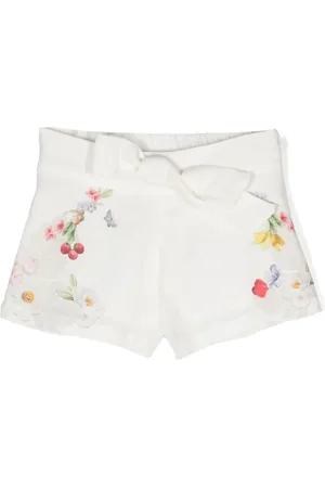 Lapin House Floral-print linen shorts