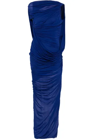 MUGLER Draped backless gown