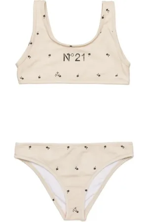 Nº21 Palm tree-print bikini