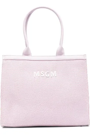 Msgm Logo-embroidered tote bag