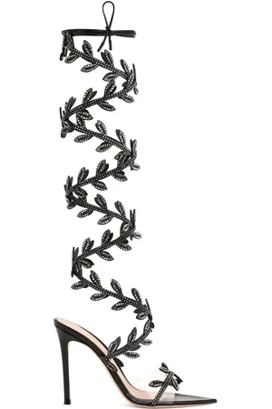 Gianvito Rossi 105m Crystal Flavia sandals
