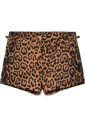 Tom Ford Animal-print swim shorts