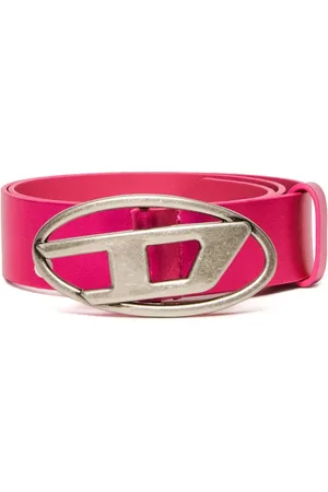Diesel Logo-buckle leather belt
