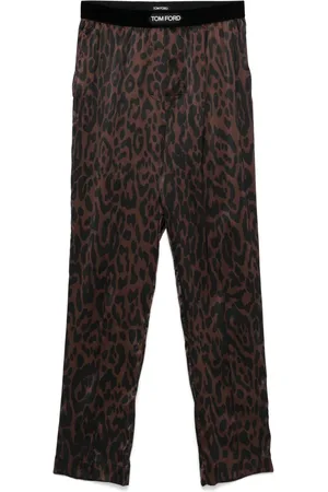 Tom Ford Cheetah print pajama trousers