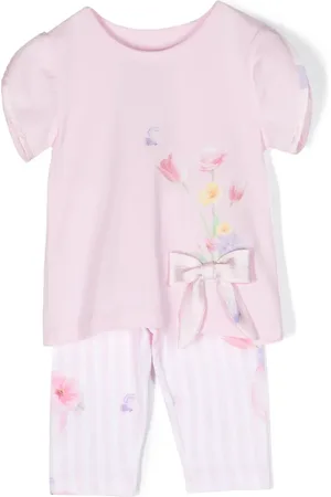 Lapin House Floral-print trousers set