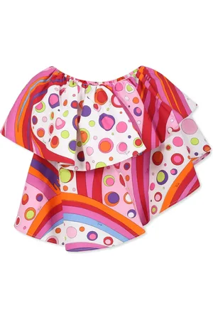 PUCCI Junior Fontane-print top