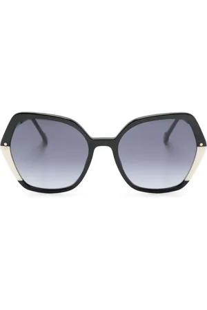 Carolina Herrera Two-tone oversize-frame sunglasses