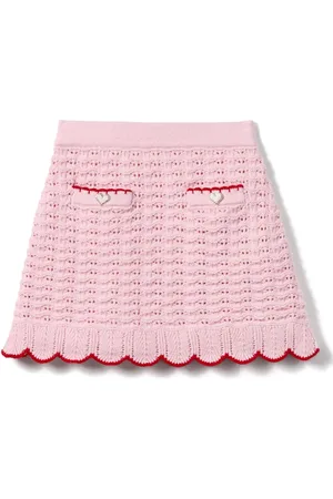 Self-Portrait Crochet-knit skirt