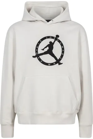 Jordan X Off- logo-print hoodie