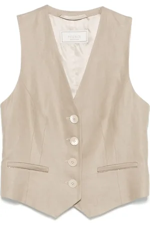 PESERICO SIGN Twill-weave waistcoat