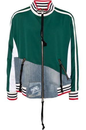 GREG LAUREN Panelled bomber jacket