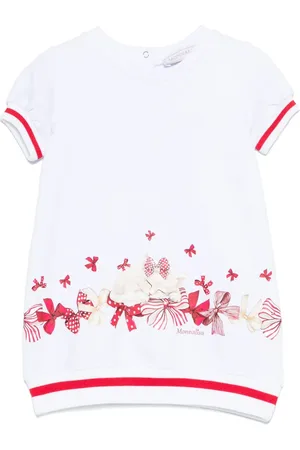 MONNALISA Bow-print dress