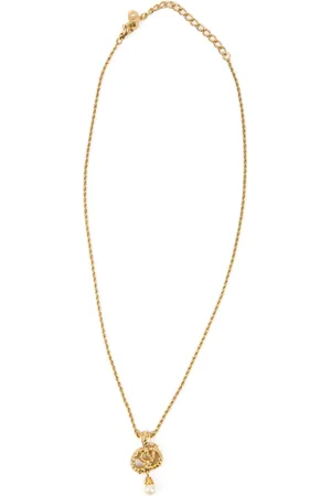 Dior 1990s CD knot-pendant necklace