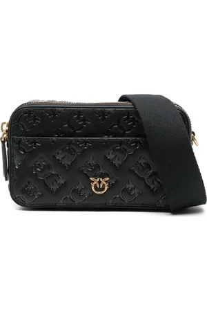 Pinko Mini logo-debossed cross body bag