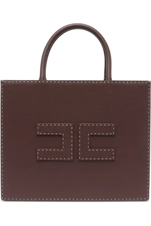 Elisabetta Franchi Contrast-stitching tote bag