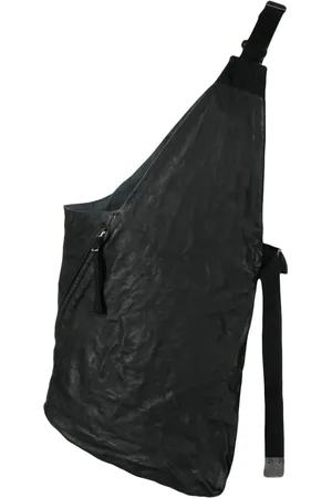 11 BY BORIS BIDJAN SABERI One-shoulder design leather top