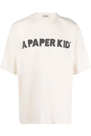 A PAPER KID Logo-print cotton T-shirt