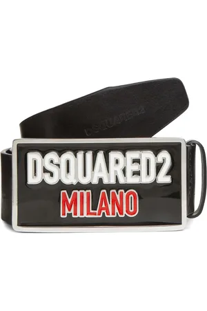 Dsquared2 Logo-plaque leather belt