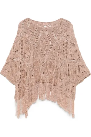 Twin-Set Openwork knit poncho