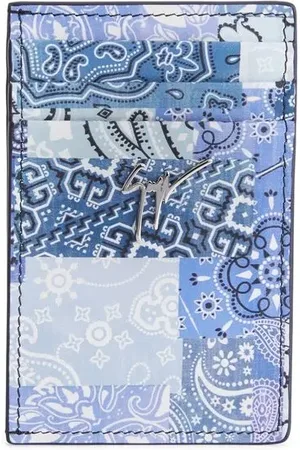 Giuseppe Zanotti Paisley-print leather cardholder