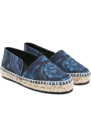 VERSACE Barocco denim espadrilles