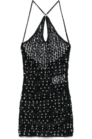 COPERNI Beaded knitted mini dress